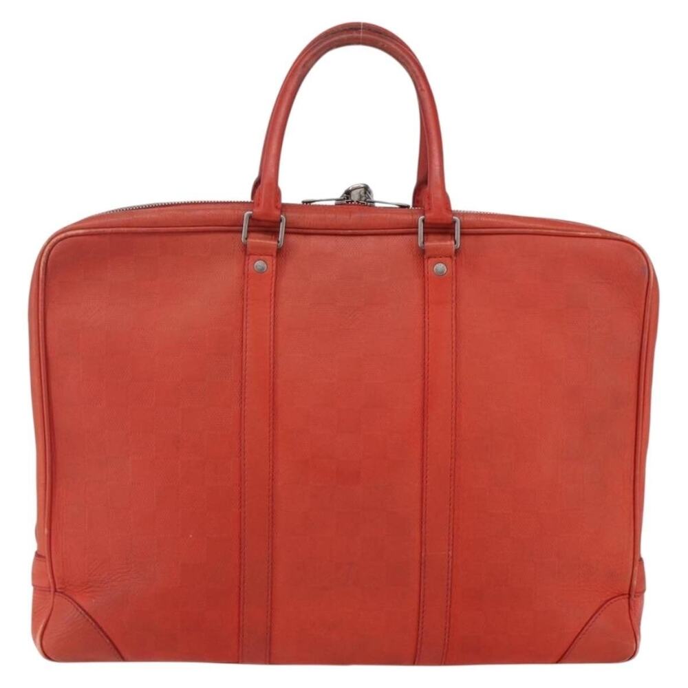 Louis Vuitton Damier Infini Porte Documents Voyage Business Bag Orange